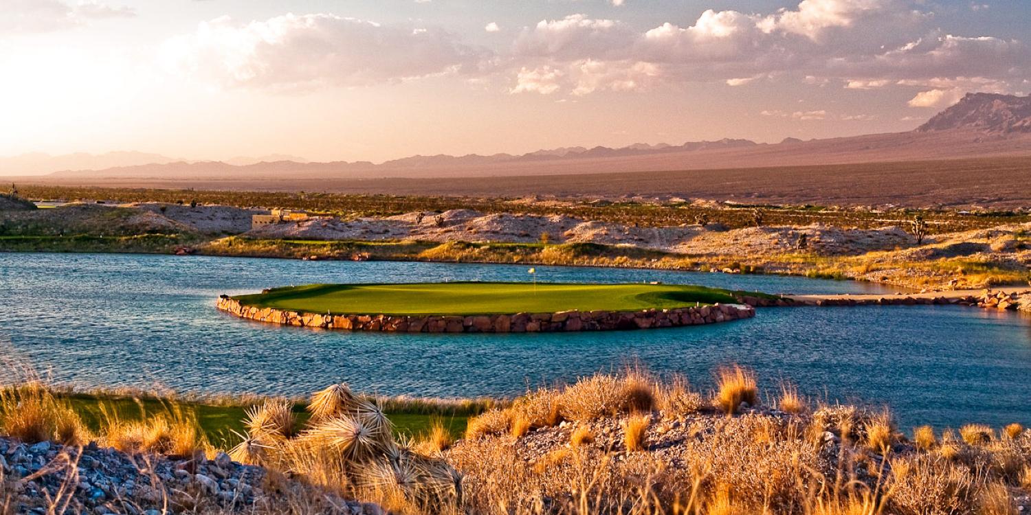 Hole #15 at The WOLF at the Las Vegas Paiute Golf Resort